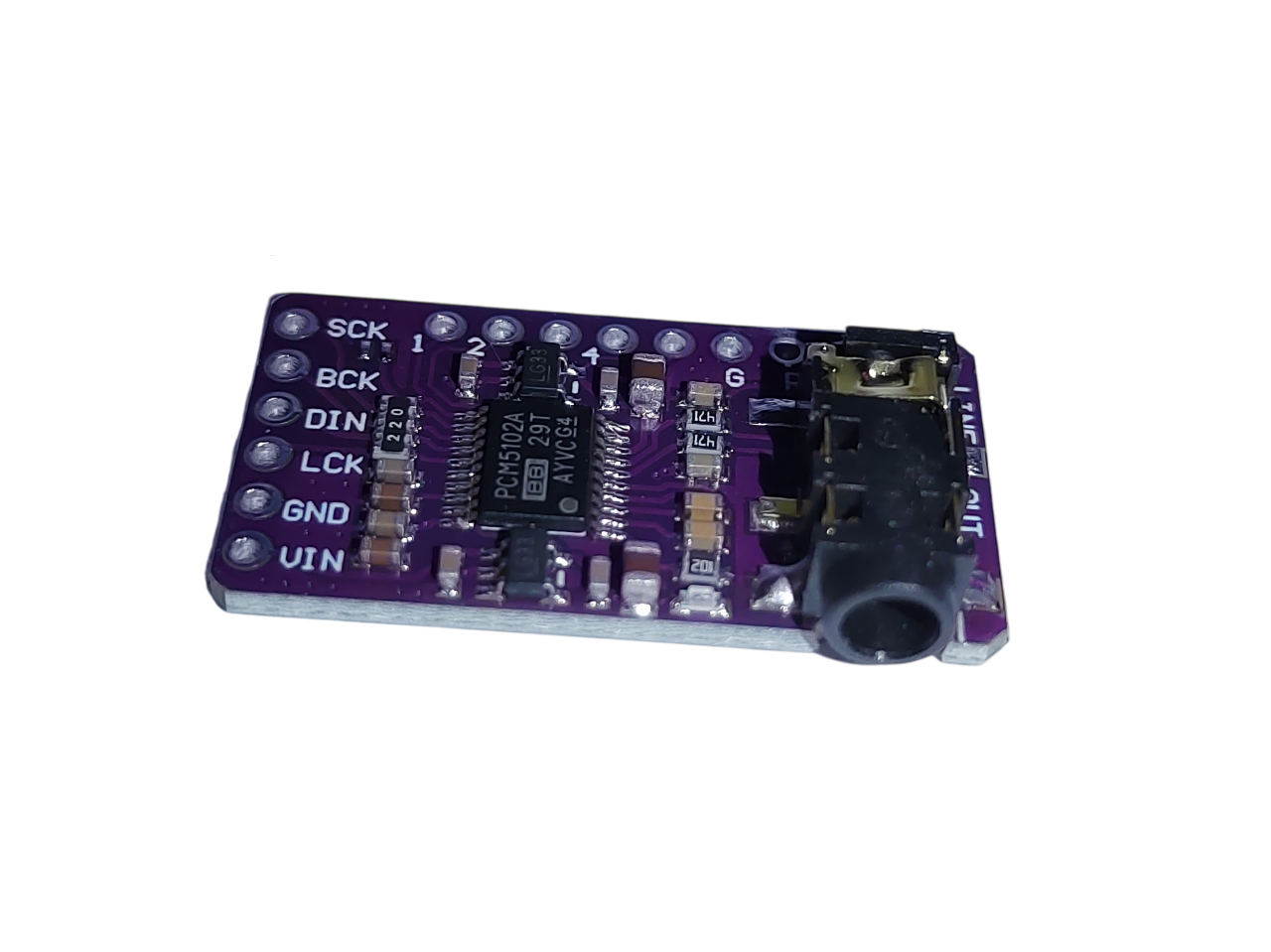 Modul DAC audio stereo PCM5102A I²S, ieșire jack 3,5 mm