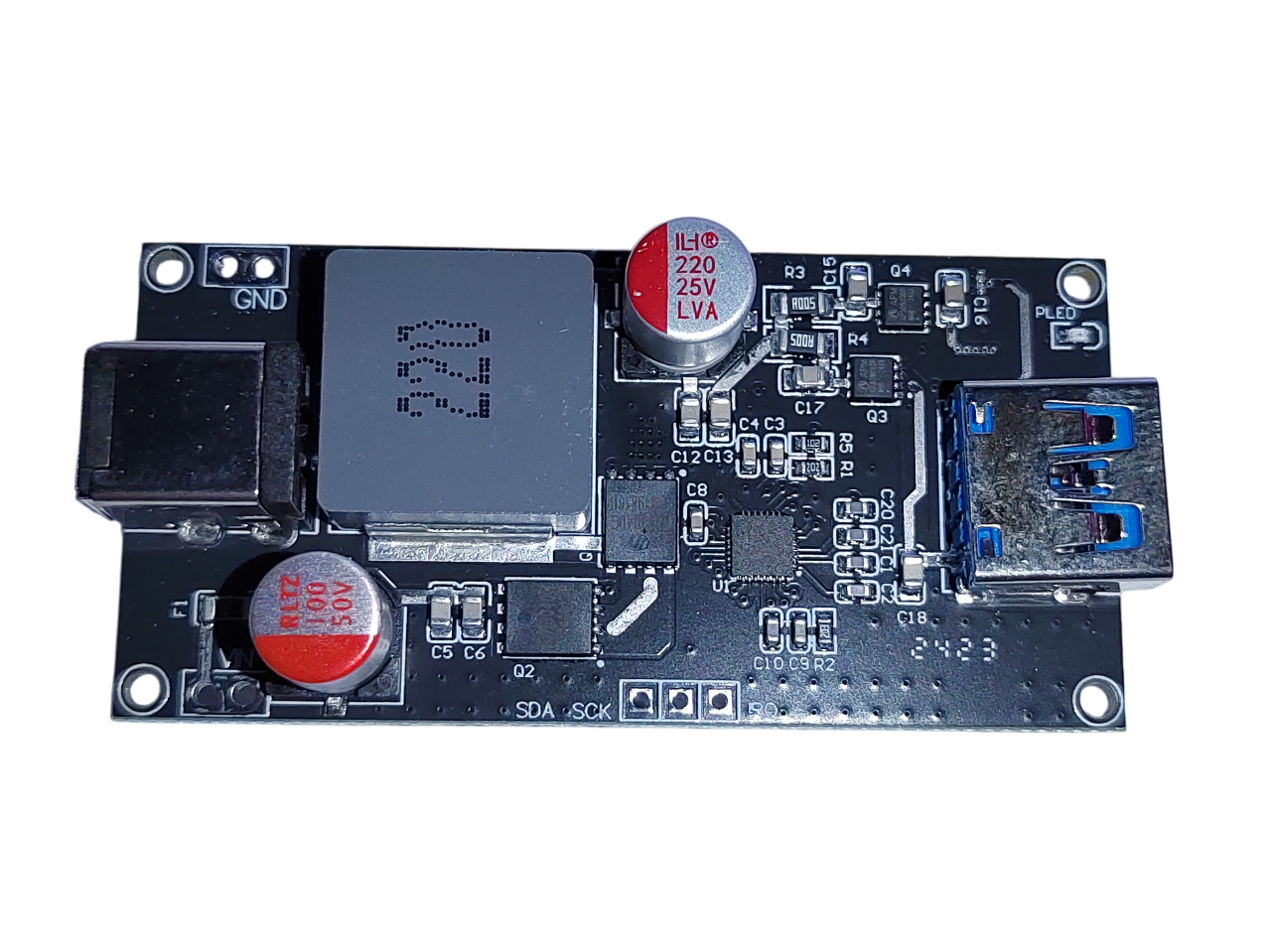 Modul încărcare rapidă USB-A + USB-C PD140W / QC5 / PPS, DC 6–30 V image 3