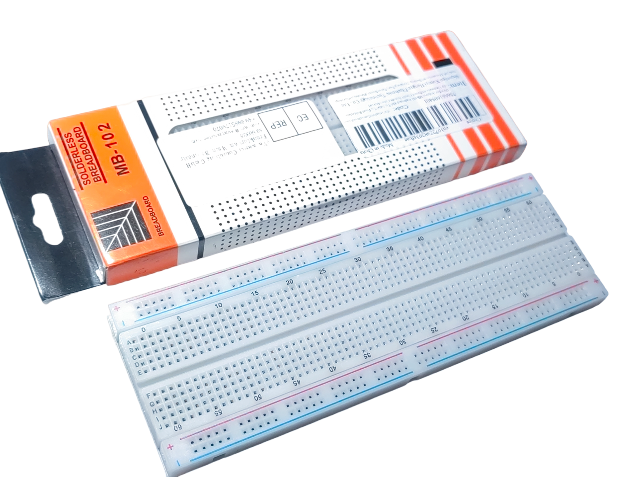 Placă de prototipare breadboard MB102, 830 puncte