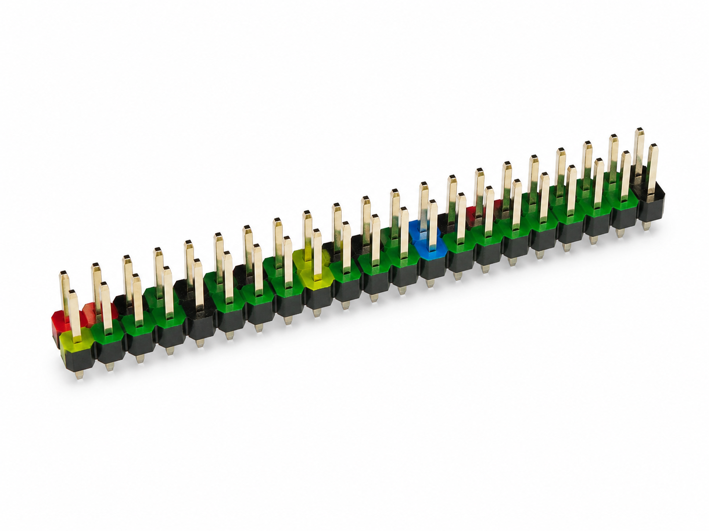 Conector GPIO colorat 2×20 pini pentru Raspberry Pi Zero