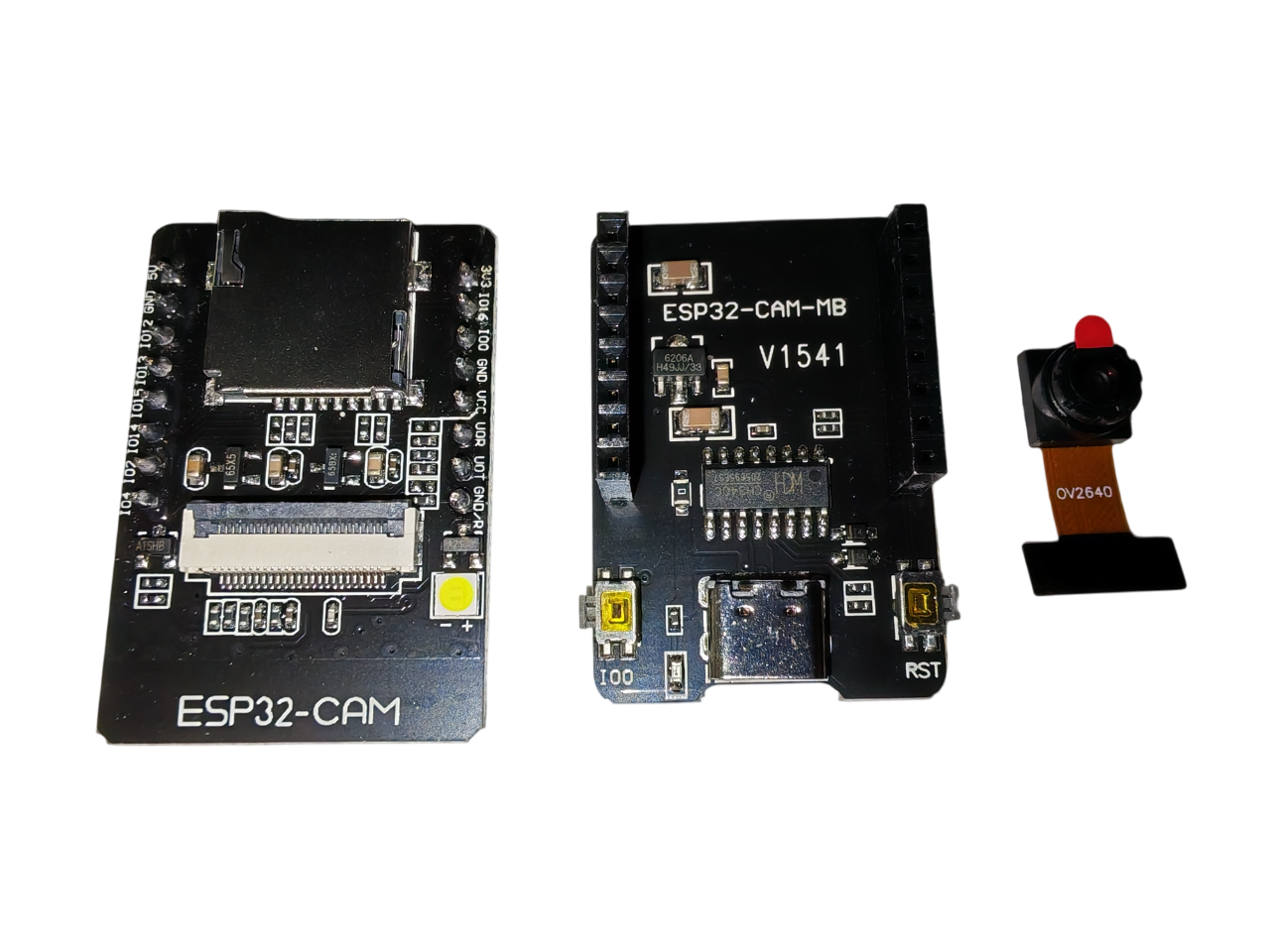 Modul cameră ESP32-CAM cu Wi-Fi, Bluetooth și programator USB-C